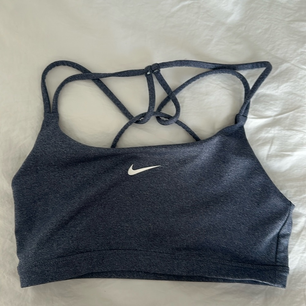 Women/girls Nike sports bra grey blue